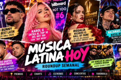 🔥 Bad Bunny gana el VMA, Karol G sube al Hot 100 y Rosalía entra al Salón de la Fama